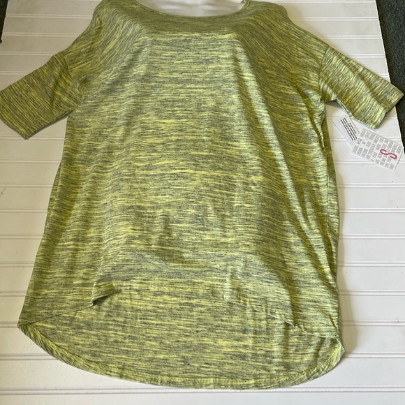 LulaRoe Lt Yellow Microstriped Irma Tunic Top-0919 - Picture 9 of 10